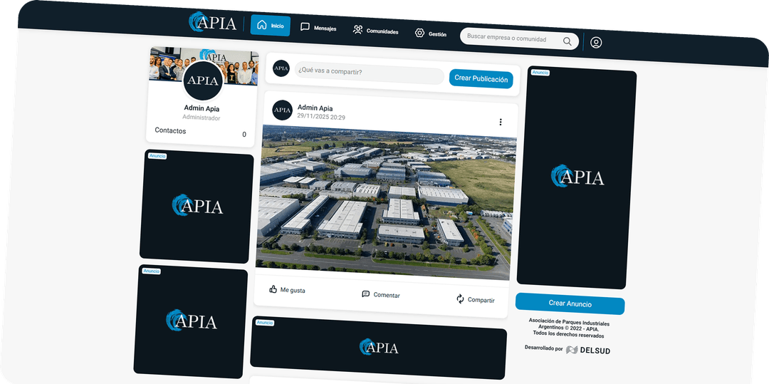 APIA - Social Network for Industrial Parks